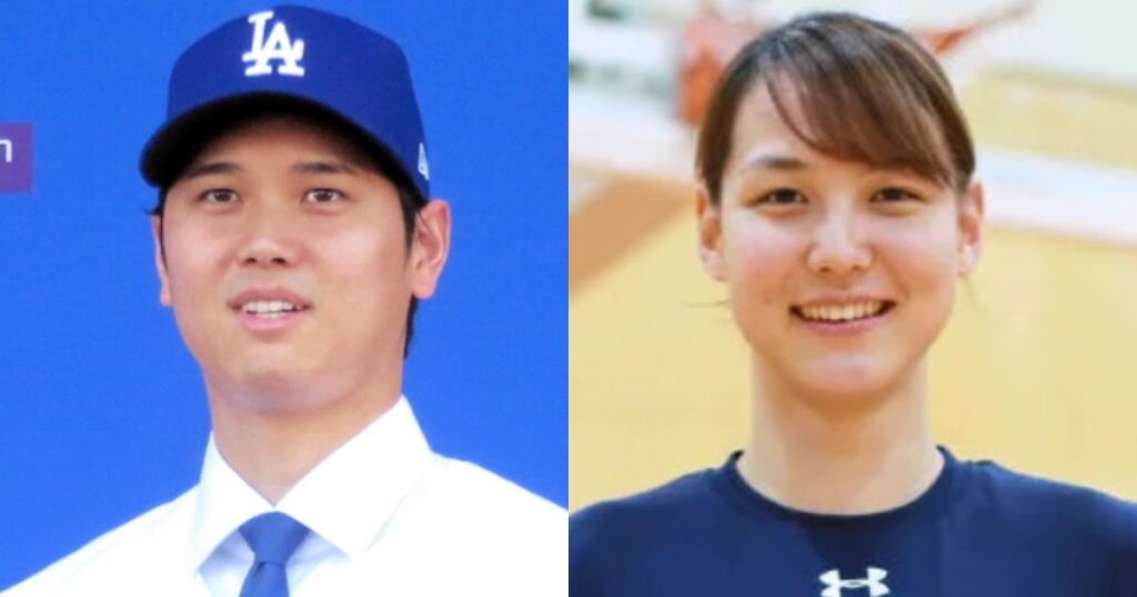 大谷翔平　母親　似てる　そっくり　田中真美子　バスケ　若い頃