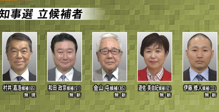 宮城県知事選挙2025の候補者5名